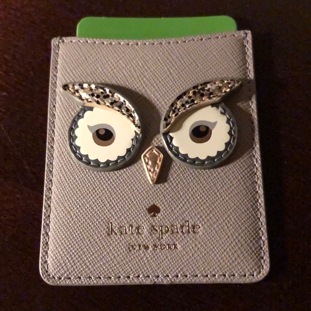 Kate Spade New York Owl Sticker Pocket - Picture 2 of 8
